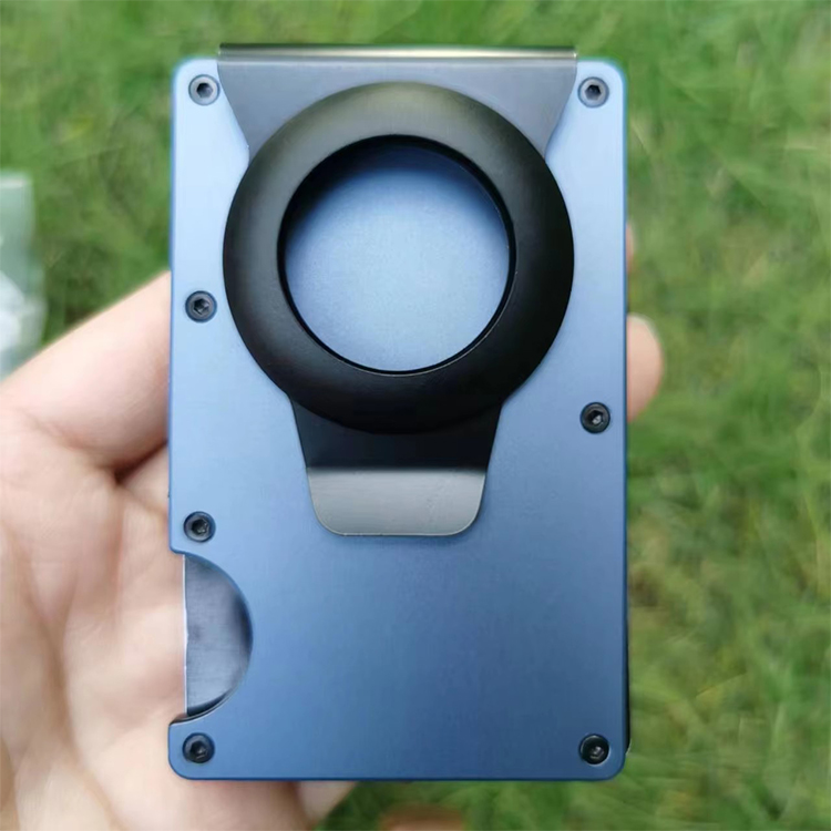 Metal RFID Wallet with AirTag Money Clip (2) Metal RFID Wallet with AirTag Money Clip (2)