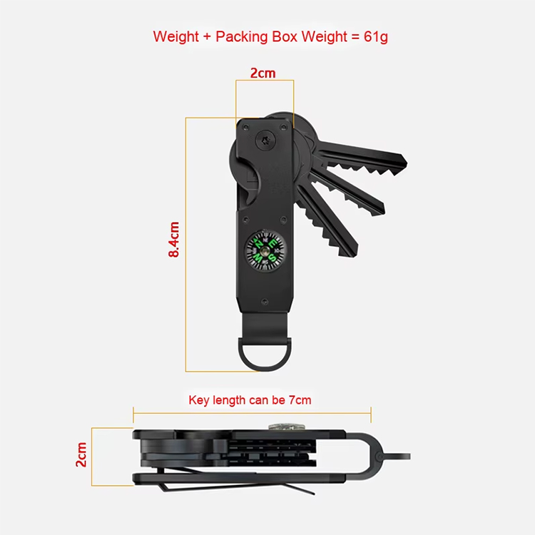 Smart Compact Key Organizer With Compass (2) Smart Compact Key Organizer With Compass (2)
