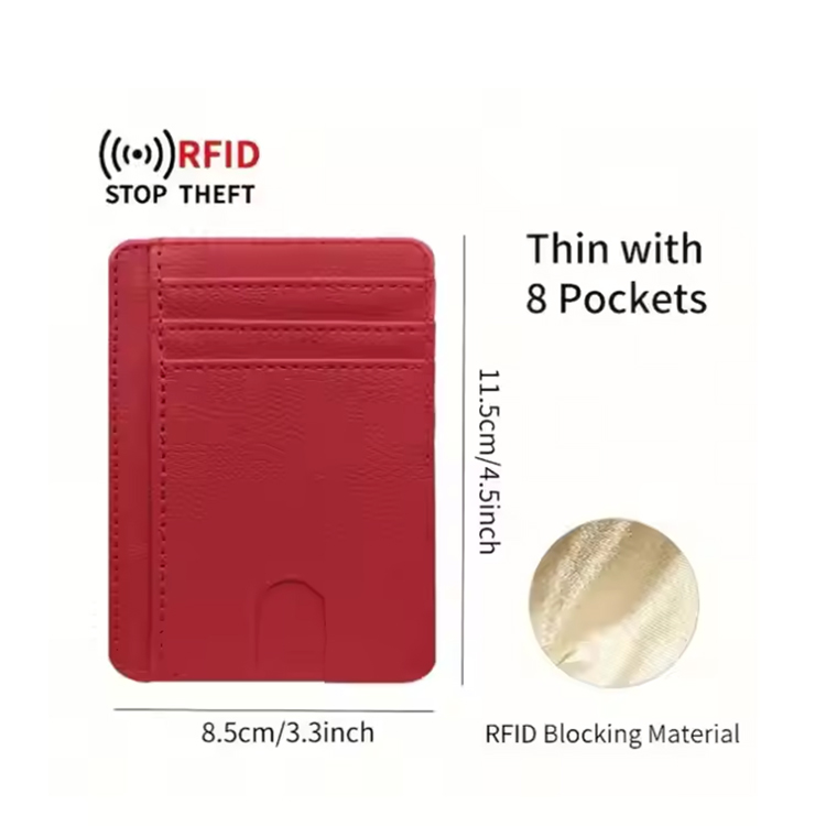 Ultra-Thin Leather RFID Credit Card Holder (2) Ultra-Thin Leather RFID Credit Card Holder (2)