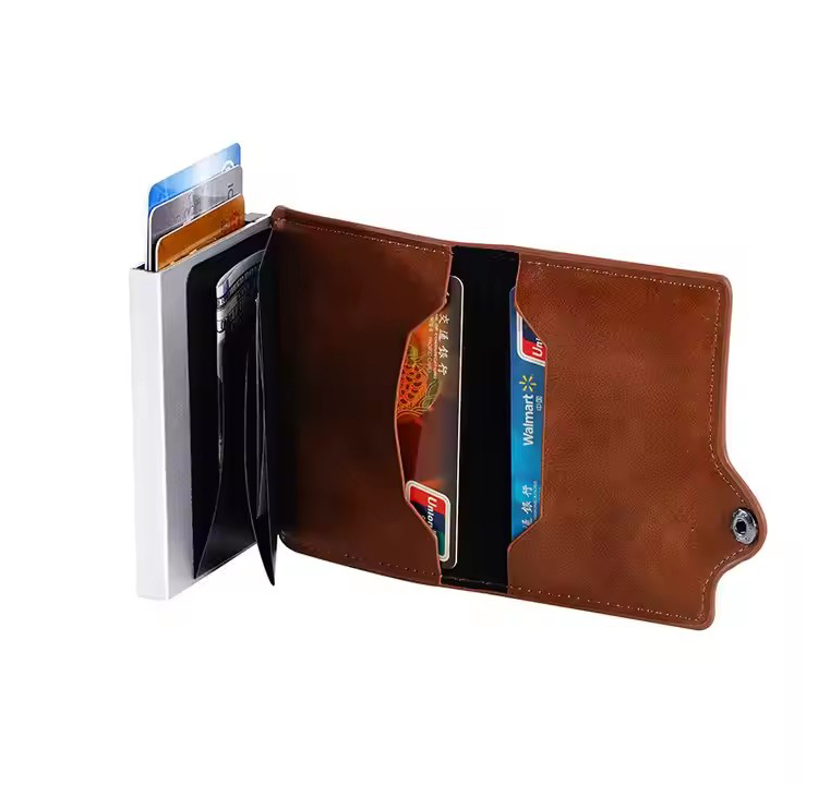 AirTag Pop-Up RFID Leather Wallet with Coin Pocket (3) AirTag Pop-Up RFID Leather Wallet with Coin Pocket (3)