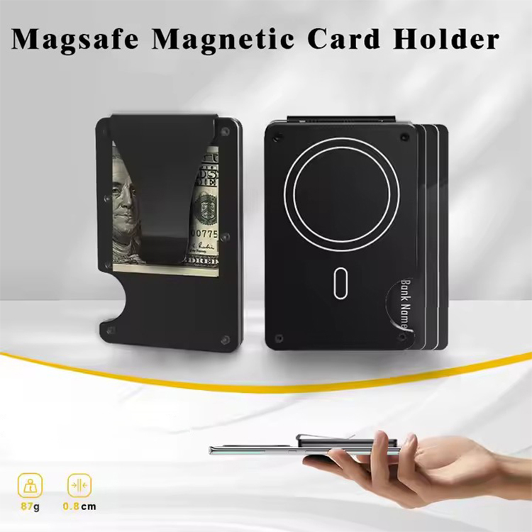 MagSafe Metal RFID Wallet with Money Clip (2) MagSafe Metal RFID Wallet with Money Clip (2)