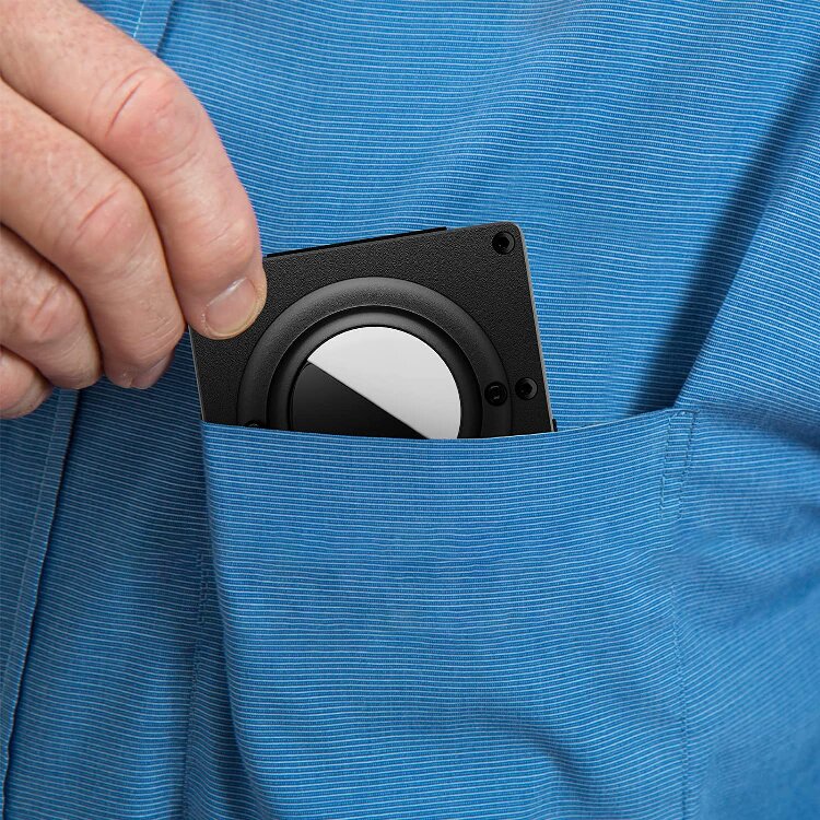 Slim Titanium RFID Wallet with Cash Clip AirTag (6) Slim Titanium RFID Wallet with Cash Clip AirTag (6)