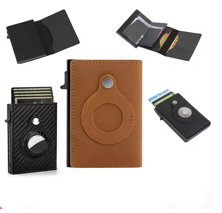 AirTag Leather RFID Trackable Front Pocket Wallet (7) AirTag Leather RFID Trackable Front Pocket Wallet (7)