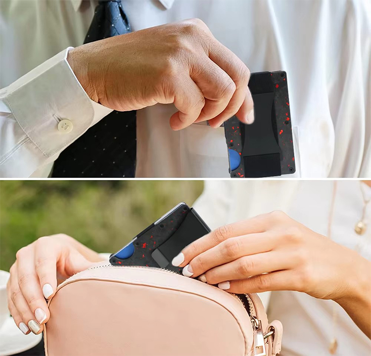 Forged Ember Carbon Fiber RFID Cash Strap (6) Forged Ember Carbon Fiber RFID Cash Strap (6)