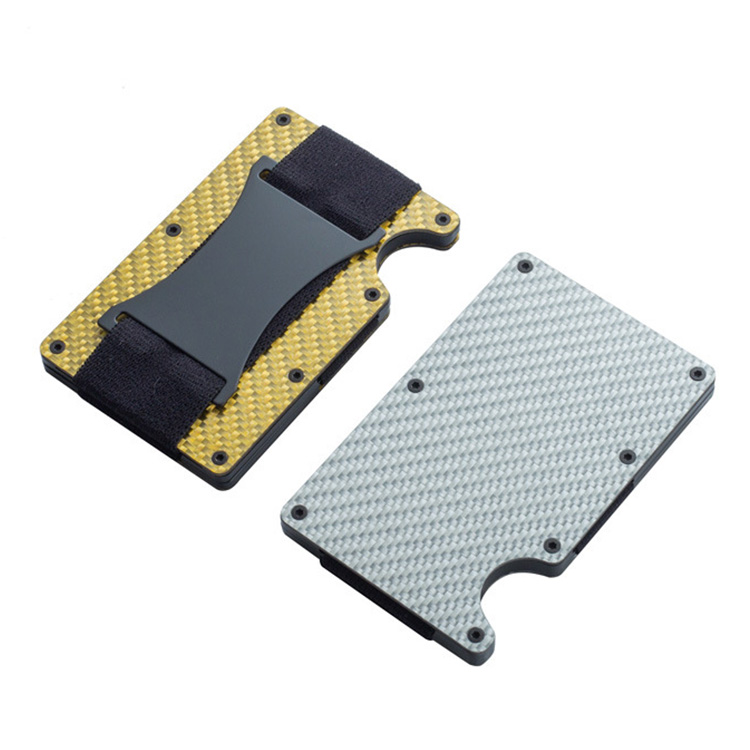 Carbon Fiber Metal RFID Wallet with Strap (8) Carbon Fiber Metal RFID Wallet with Strap (8)