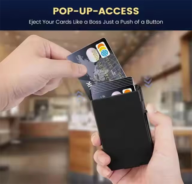 Leather Bifold RFID Wallet with Money Clip (4) Leather Bifold RFID Wallet with Money Clip (4)