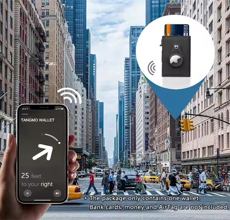 AirTag Leather RFID Trackable Front Pocket Wallet (6) AirTag Leather RFID Trackable Front Pocket Wallet (6)