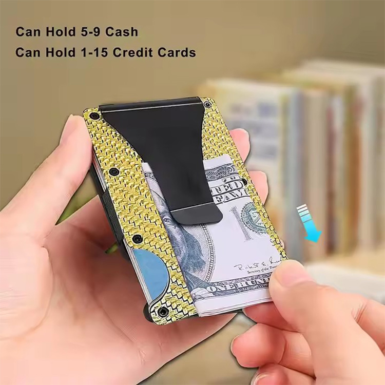 Carbon Fiber RFID Card Wallet with Clip (6) Carbon Fiber RFID Card Wallet with Clip (6)