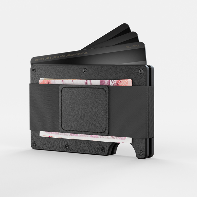 Leather RFID Card Holder Wallet with Clip (5) Leather RFID Card Holder Wallet with Clip (5)