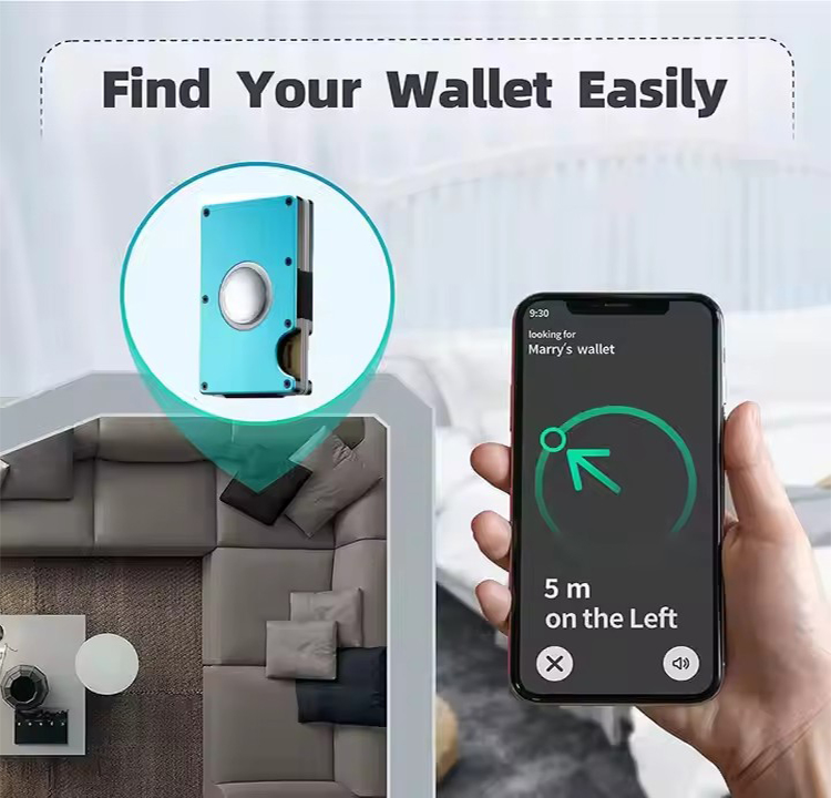 Minimalist RFID Wallet with Built-in AirTag Holder (4) Minimalist RFID Wallet with Built-in AirTag Holder (4)