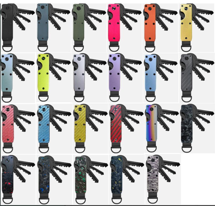 Smart Aluminum Alloy Compact Keychain Organizer (9) Smart Aluminum Alloy Compact Keychain Organizer (9)