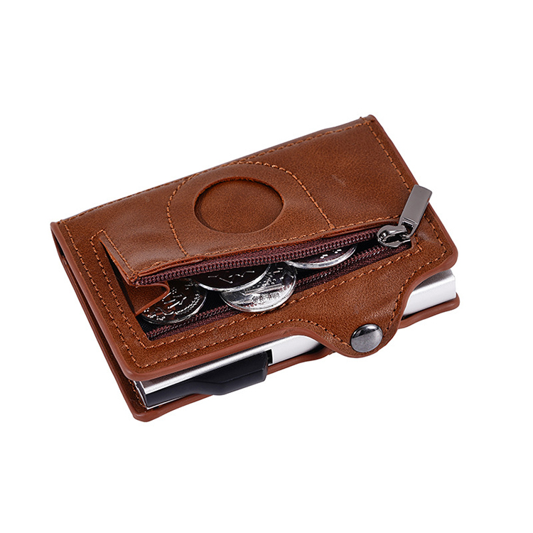 AirTag Pop-Up RFID Leather Wallet with Coin Pocket (2) AirTag Pop-Up RFID Leather Wallet with Coin Pocket (2)