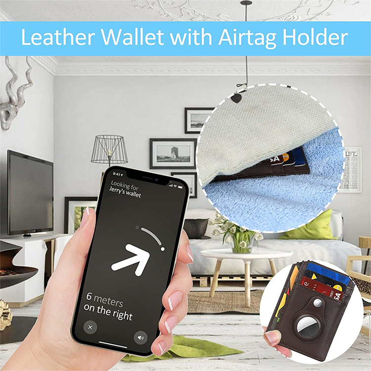 AirTag Leather RFID Trackable Front Pocket Wallet (5) AirTag Leather RFID Trackable Front Pocket Wallet (5)
