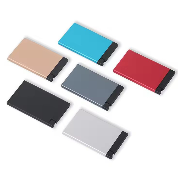 Minimalist Pop-Up Slim RFID Metal Wallet (5) Minimalist Pop-Up Slim RFID Metal Wallet (5)