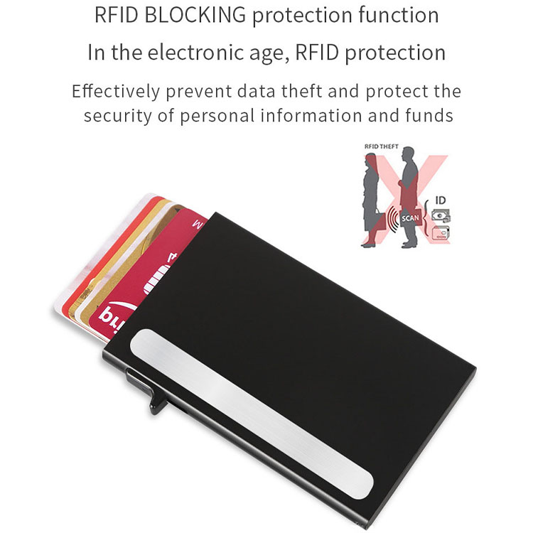 Slim Metal Pop-Up RFID Blocking Card Wallet (5) Slim Metal Pop-Up RFID Blocking Card Wallet (5)