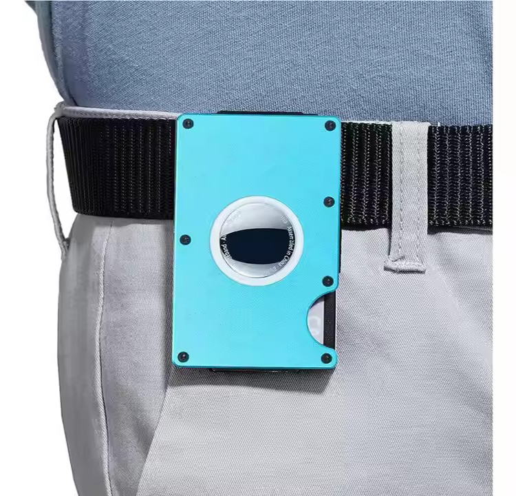 Minimalist RFID Wallet with Built-in AirTag Holder (2) Minimalist RFID Wallet with Built-in AirTag Holder (2)