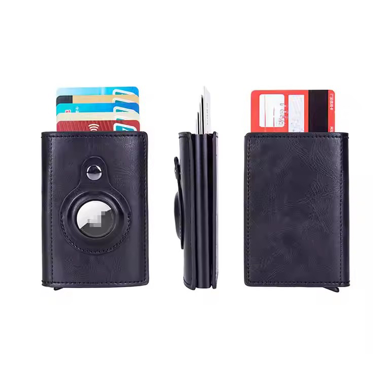 AirTag Carbon Fiber Leather RFID Pop-Up Wallet (3) AirTag Carbon Fiber Leather RFID Pop-Up Wallet (3)