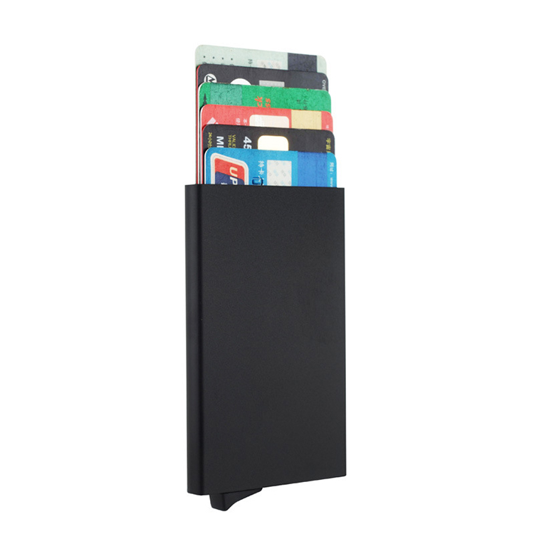 Aluminum Automatic Pop-Up RFID Wallet for Men (1) Aluminum Automatic Pop-Up RFID Wallet for Men (1)