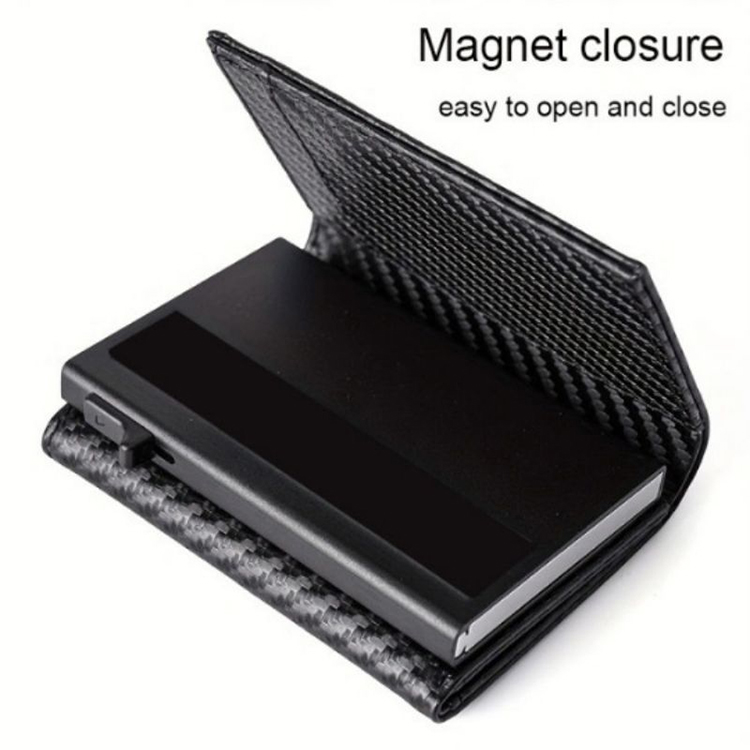 Pop-Up RFID leather magnetic Wallet with zipper (6) Pop-Up RFID leather magnetic Wallet with zipper (6)