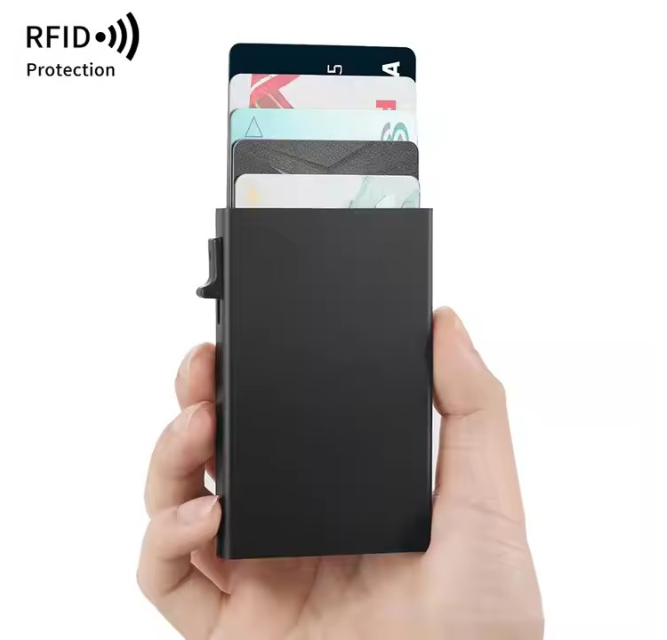 RFID protected Slim Pop-Up Card Holder (2) RFID protected Slim Pop-Up Card Holder (2)