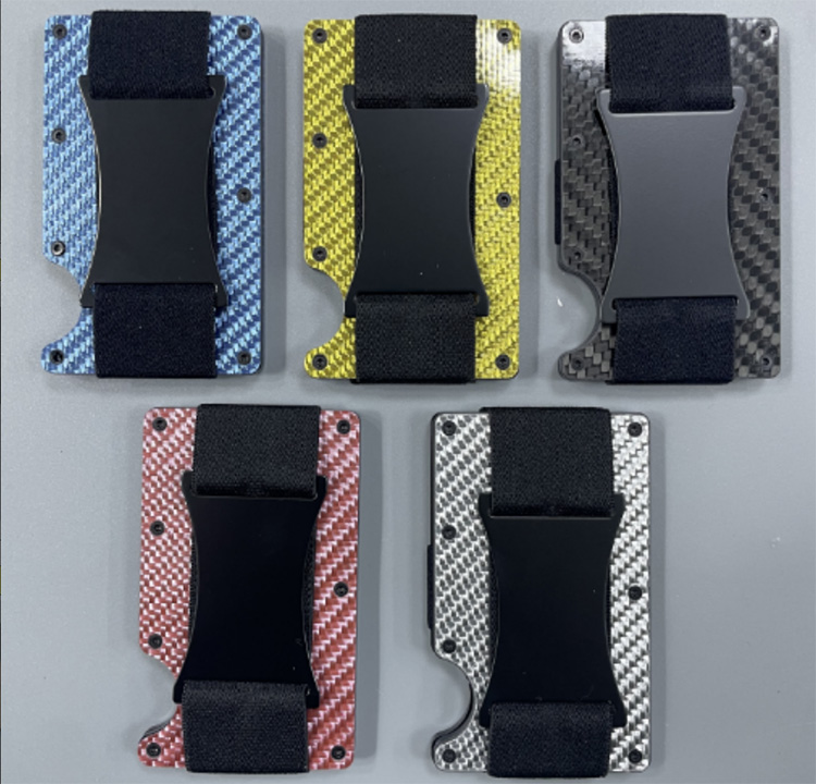 Carbon Fiber Metal RFID Wallet with Strap (10) Carbon Fiber Metal RFID Wallet with Strap (10)