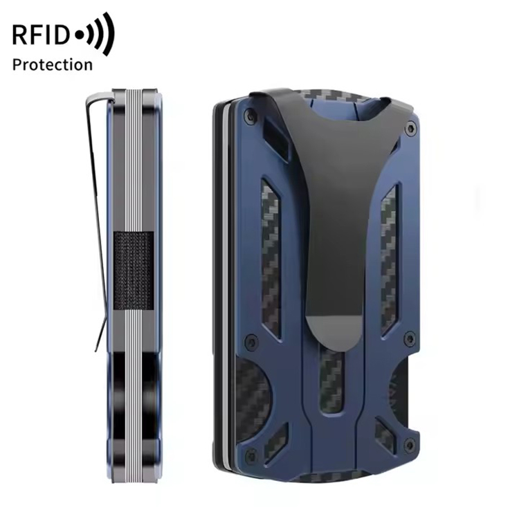 Slim Carbon Fiber RFID Metal Wallet Clip (1) Slim Carbon Fiber RFID Metal Wallet Clip (1)