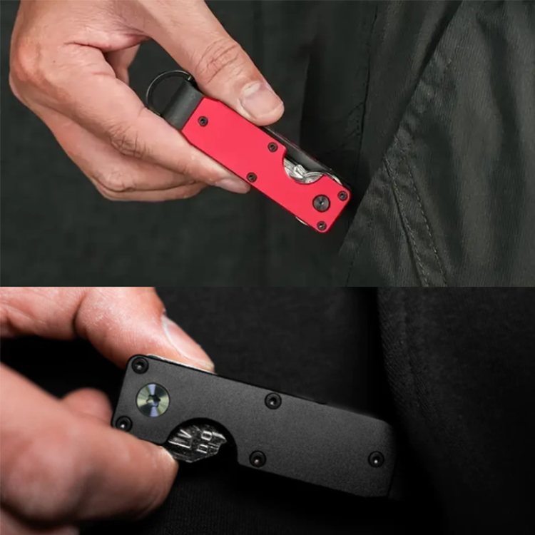 Smart Aluminum Alloy Compact Keychain Organizer (4) Smart Aluminum Alloy Compact Keychain Organizer (4)