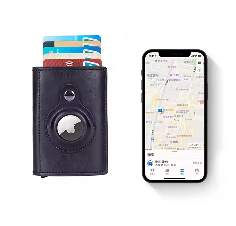 AirTag Carbon Fiber Leather RFID Pop-Up Wallet (5) AirTag Carbon Fiber Leather RFID Pop-Up Wallet (5)