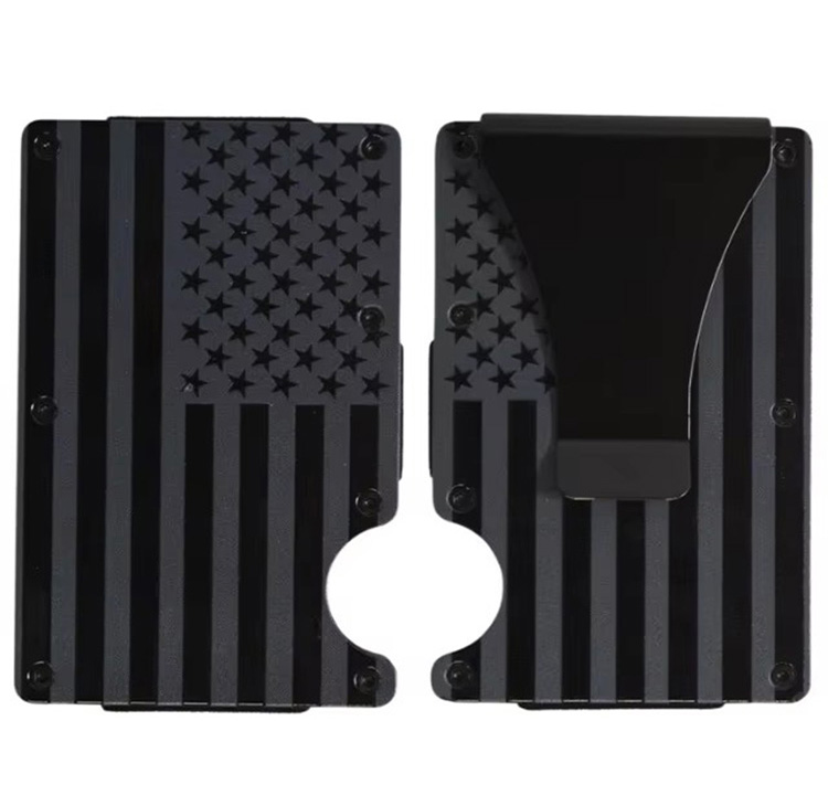 Minimalist American Flag Metal RFID Wallet (1) Minimalist American Flag Metal RFID Wallet (1)