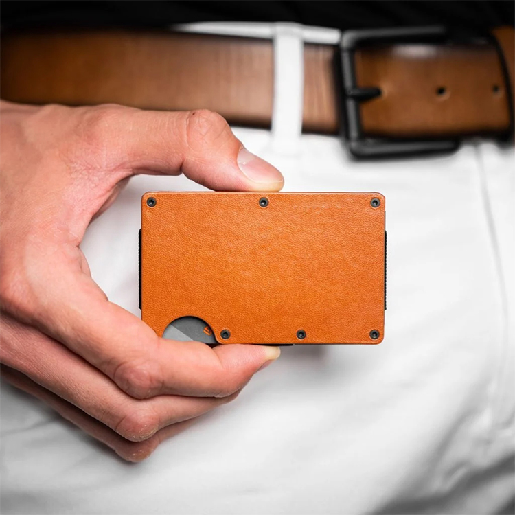 Leather RFID Card Holder Wallet with Clip (3) Leather RFID Card Holder Wallet with Clip (3)