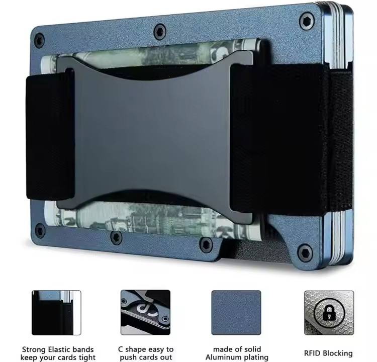Minimalist RFID Cash Strap Card Holder Wallet (3) Minimalist RFID Cash Strap Card Holder Wallet (3)