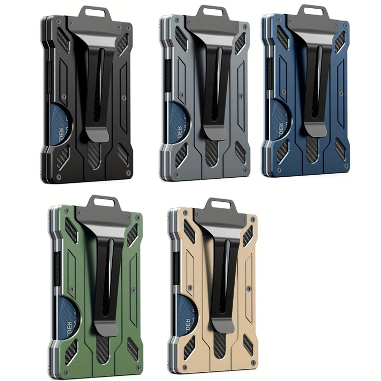 Metal RFID Card Holder Wallet with ID Window (7) Metal RFID Card Holder Wallet with ID Window (7)