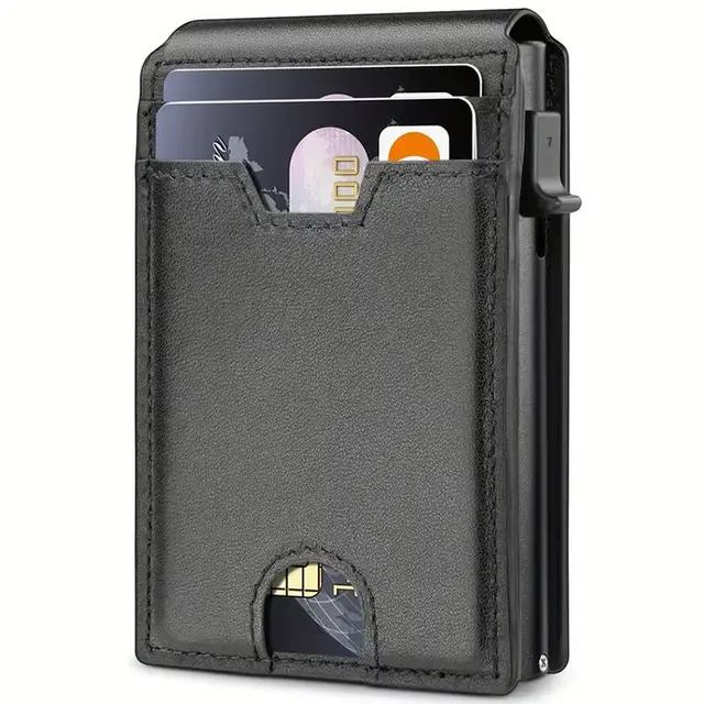 Pop Up Metal Leather Card Wallet14 Pop Up Metal Leather Card Wallet14