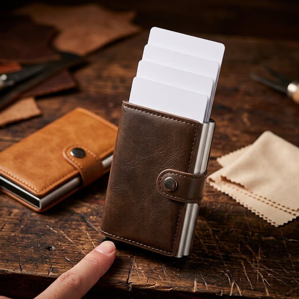 slim wallet with 10 card slots