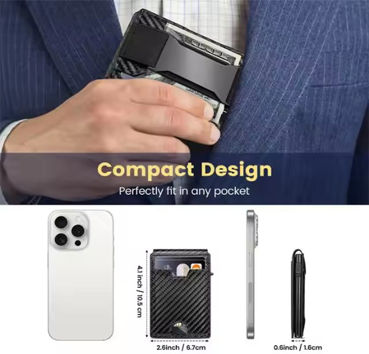 Leather Bifold RFID Wallet with Money Clip (5)