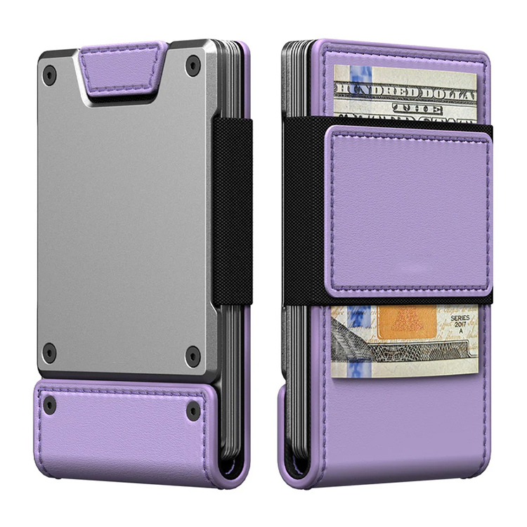 Leather Wrapped Metal Wallet 6