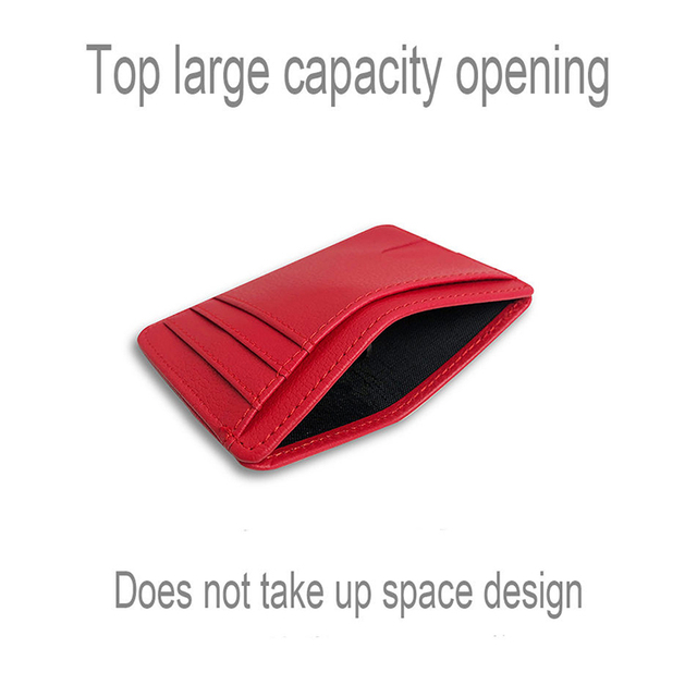 Ultra-Thin Leather RFID Credit Card Holder