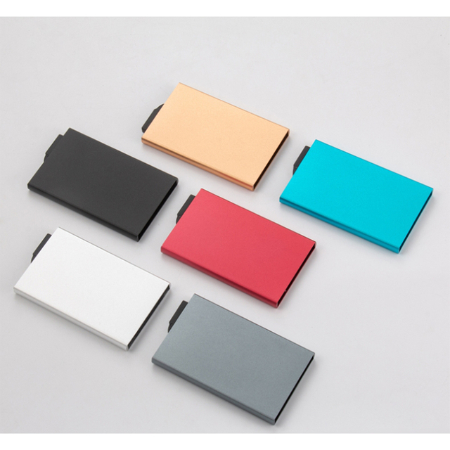 Pop-Up RFID Metal Credit Card Holder Wallet