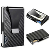 Carbon Fiber RFID Card Wallet with Clip