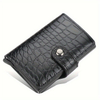 Anti-Theft Crocodile Leather Pop-Up Card Holder