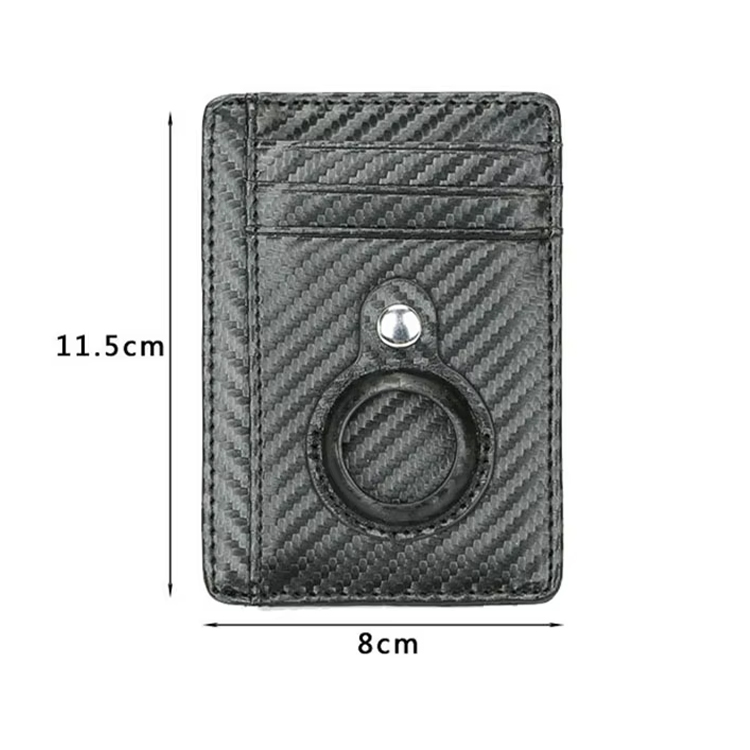 Leather RFID Blocking AirTag Tracking Wallet (2)