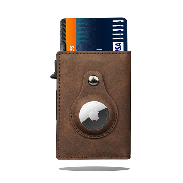 AirTag Leather RFID Trackable Front Pocket Wallet