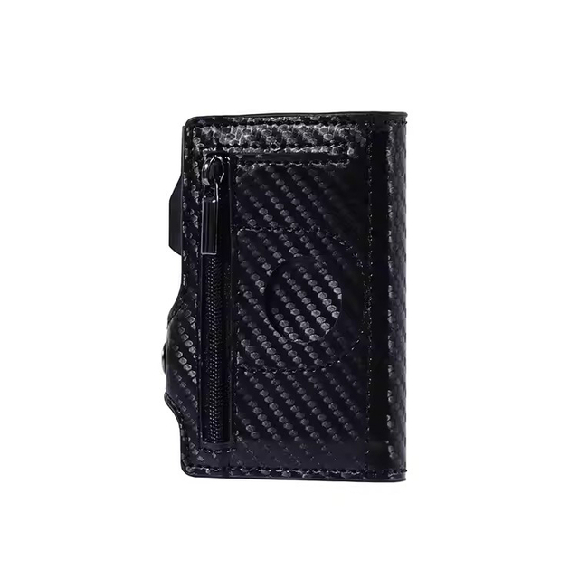 AirTag Pop-Up RFID Leather Wallet with Coin Pocket