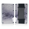 Durable Stonewash Titanium RFID Wallet with Clip