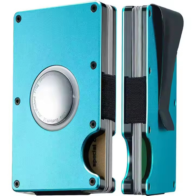 Minimalist RFID Wallet with Built-in AirTag Holder