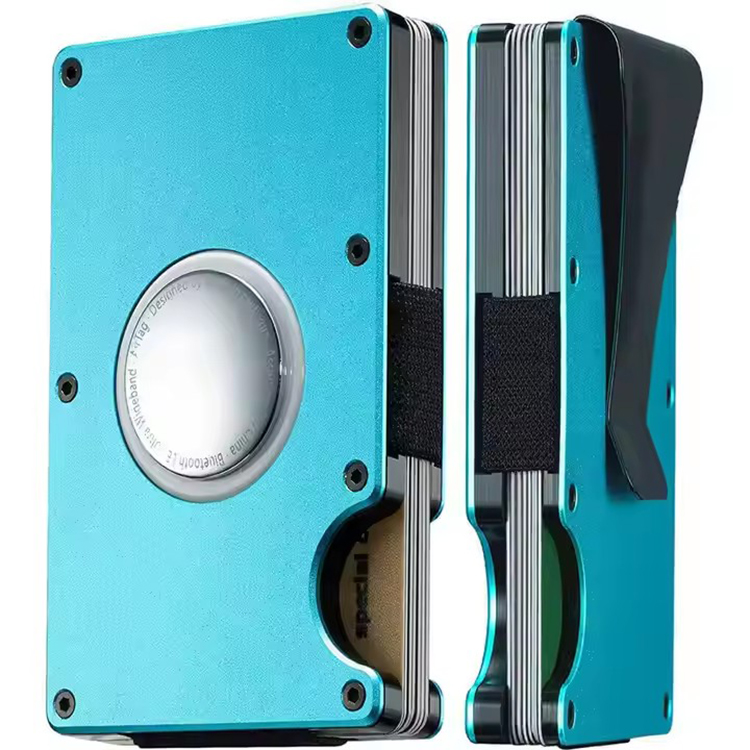 Minimalist RFID Wallet with Built-in AirTag Holder