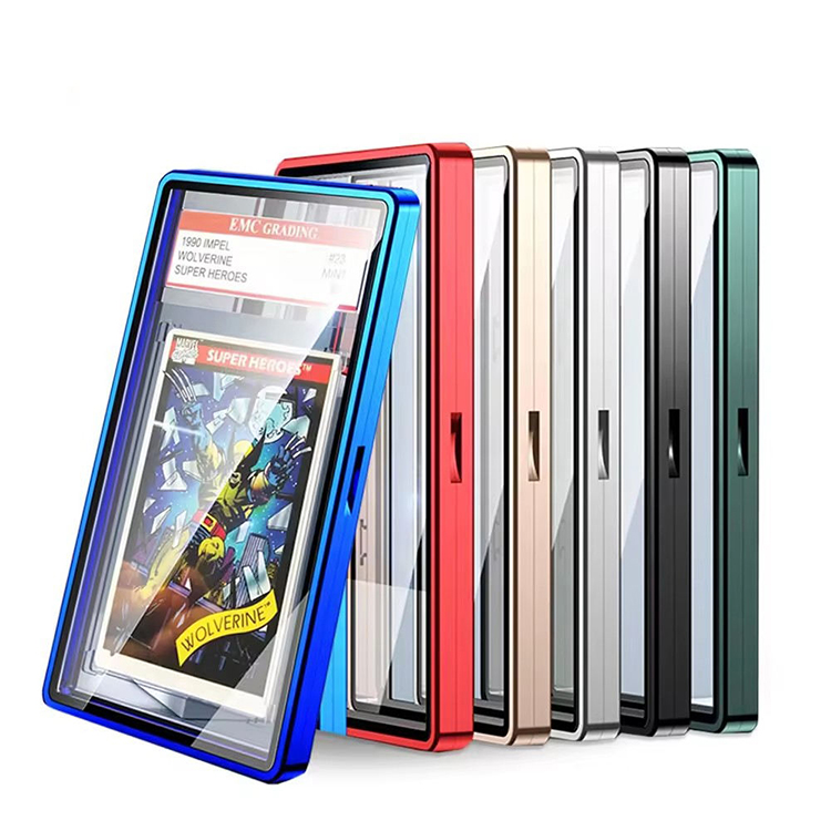 Metal Magnetic Graded Card Display Holder Case