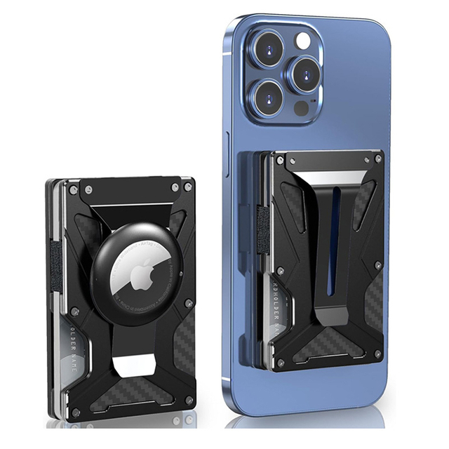 MagSafe Aluminum card Wallet With GPS Tracker