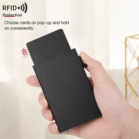 RFID protected Slim Pop-Up Card Holder