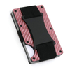 Carbon Fiber Metal RFID Wallet with Strap